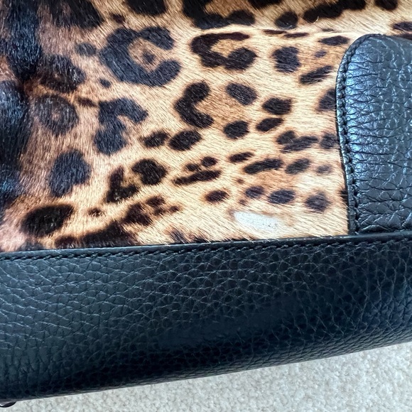 Gucci Bamboo handle Pony hair Leopard Shopper Tote - Picture 6 of 15